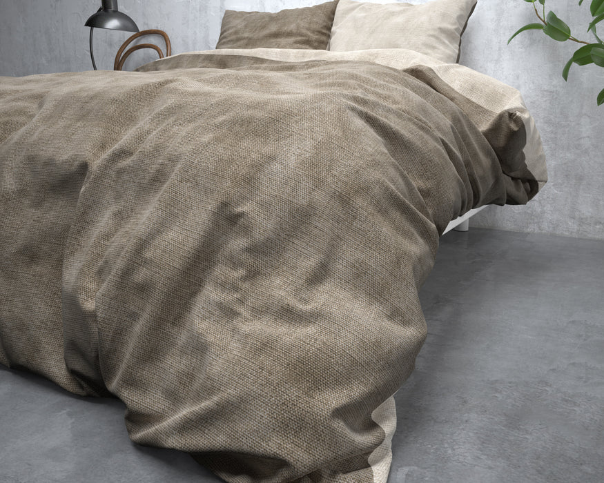 Flanell-gewaschene Baumwolle, Taupe