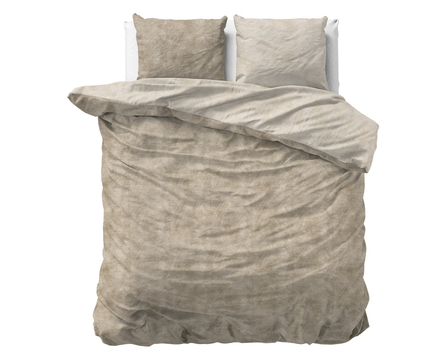 Flanell-gewaschene Baumwolle, Taupe