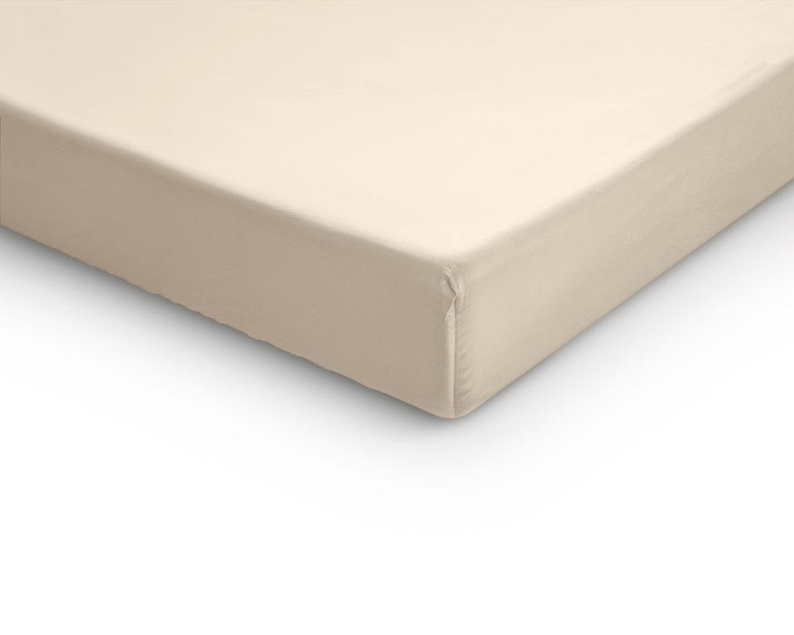 Topper Satin Spannbettlaken Sand