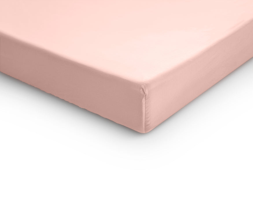 Topper-Satin-Spannbettlaken, Rosa