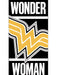 Wonder Woman strandlaken zwart 70 x 140 cm